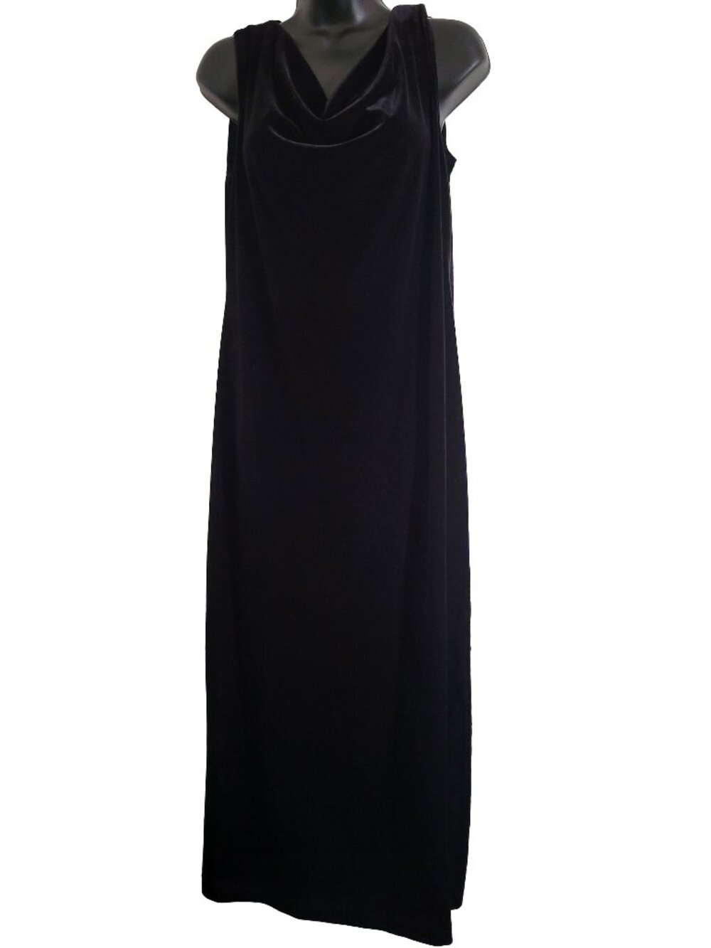 Vintage Black Velvet 90s Goth Dress